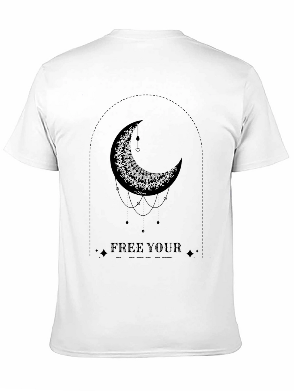 Moon Graphic Tee - Free Your Soul Black T-Shirt