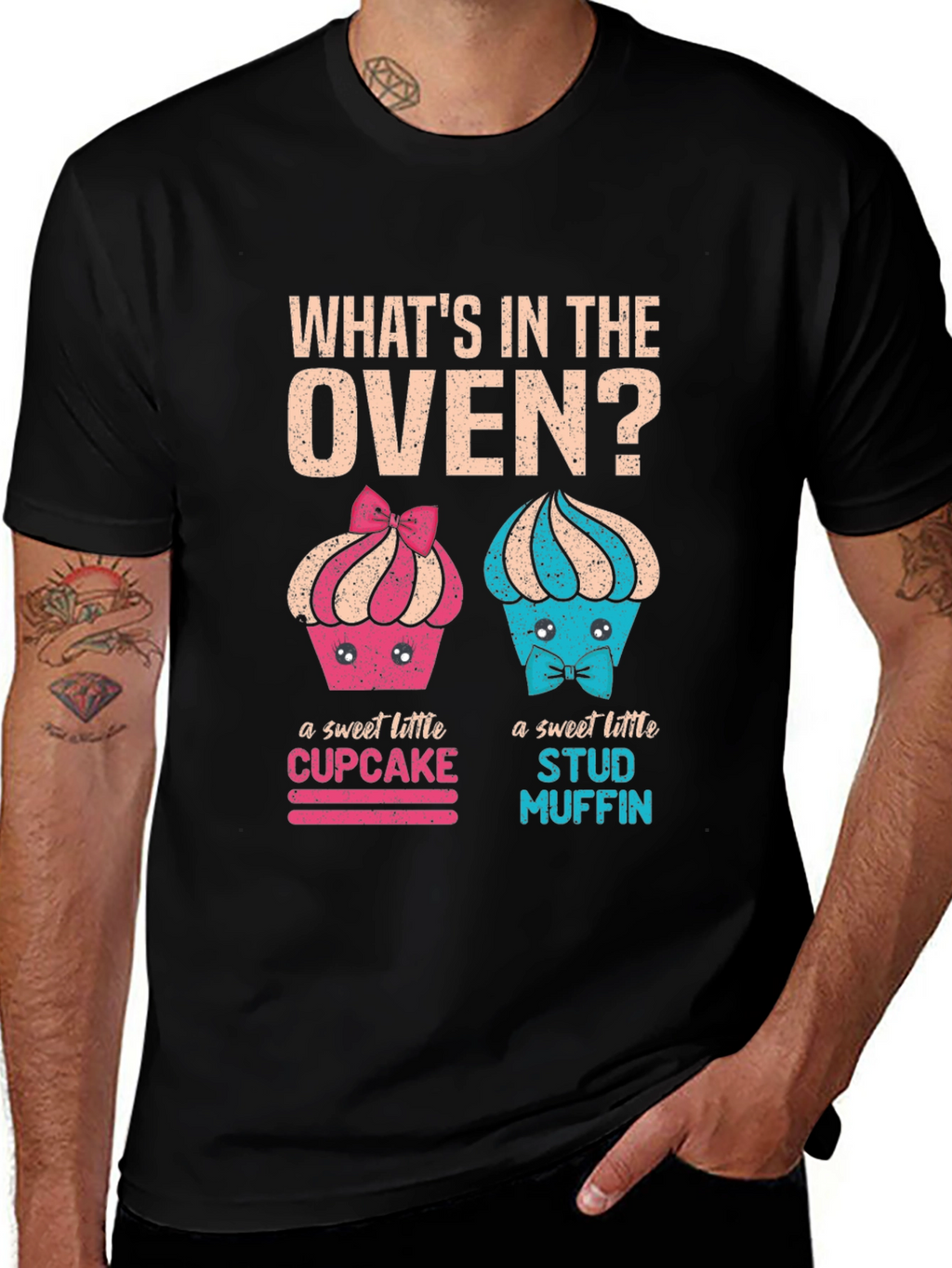 Funny Baby Announcement T-Shirt - Whats In The Oven?