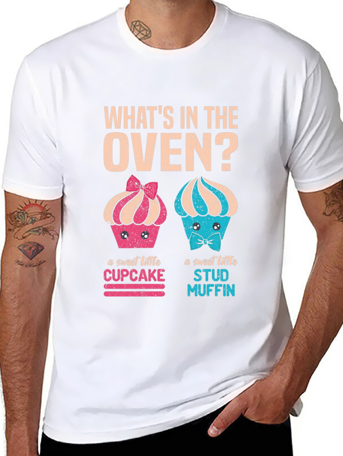 Funny Baby Announcement T-Shirt - Whats In The Oven?