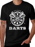 Darts Graphic T-Shirt - Target & Arrows Design
