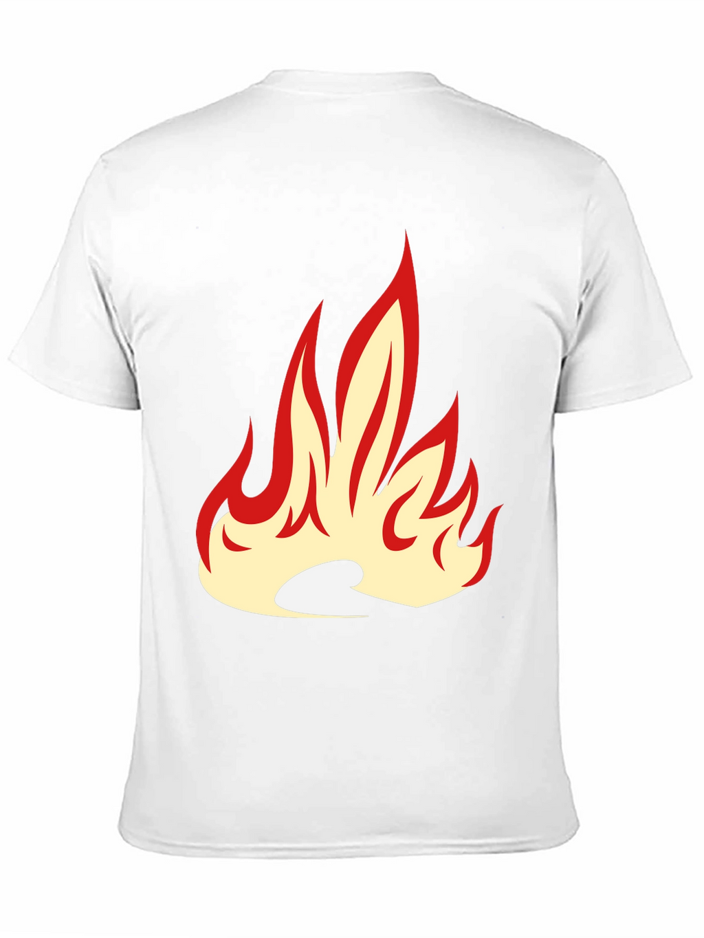 Fiery Flame Graphic Tee - Bold Black T-Shirt