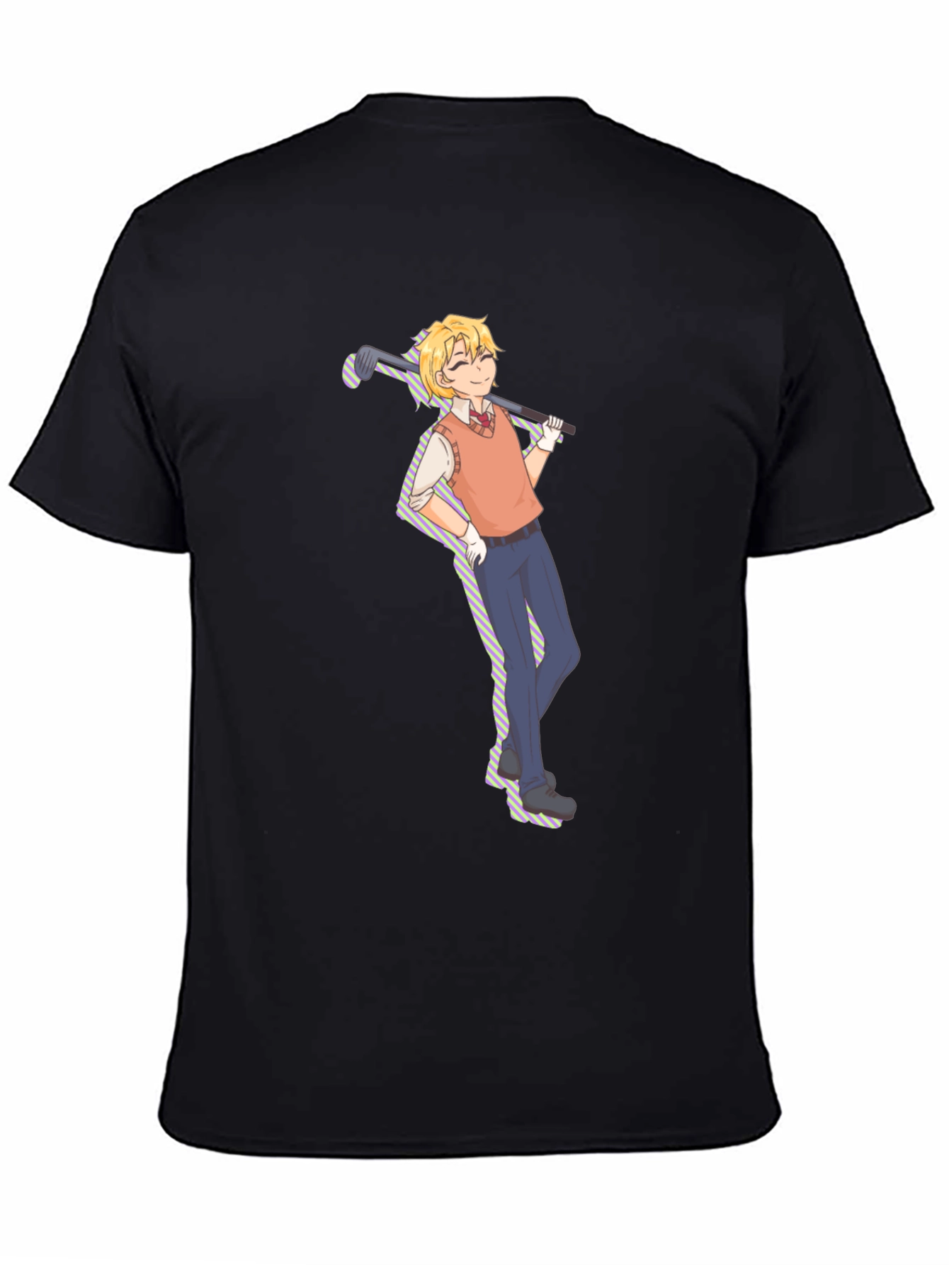 Golf Anime Graphic Tee - Unique Golfer Gift