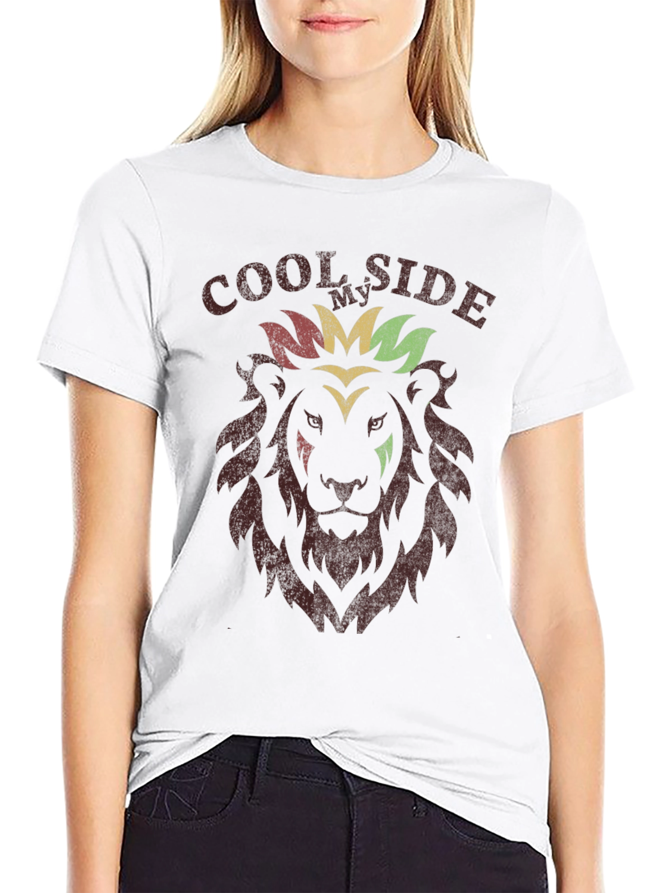 Cool Side Lion Graphic Tee - Reggae Inspired T-Shirt