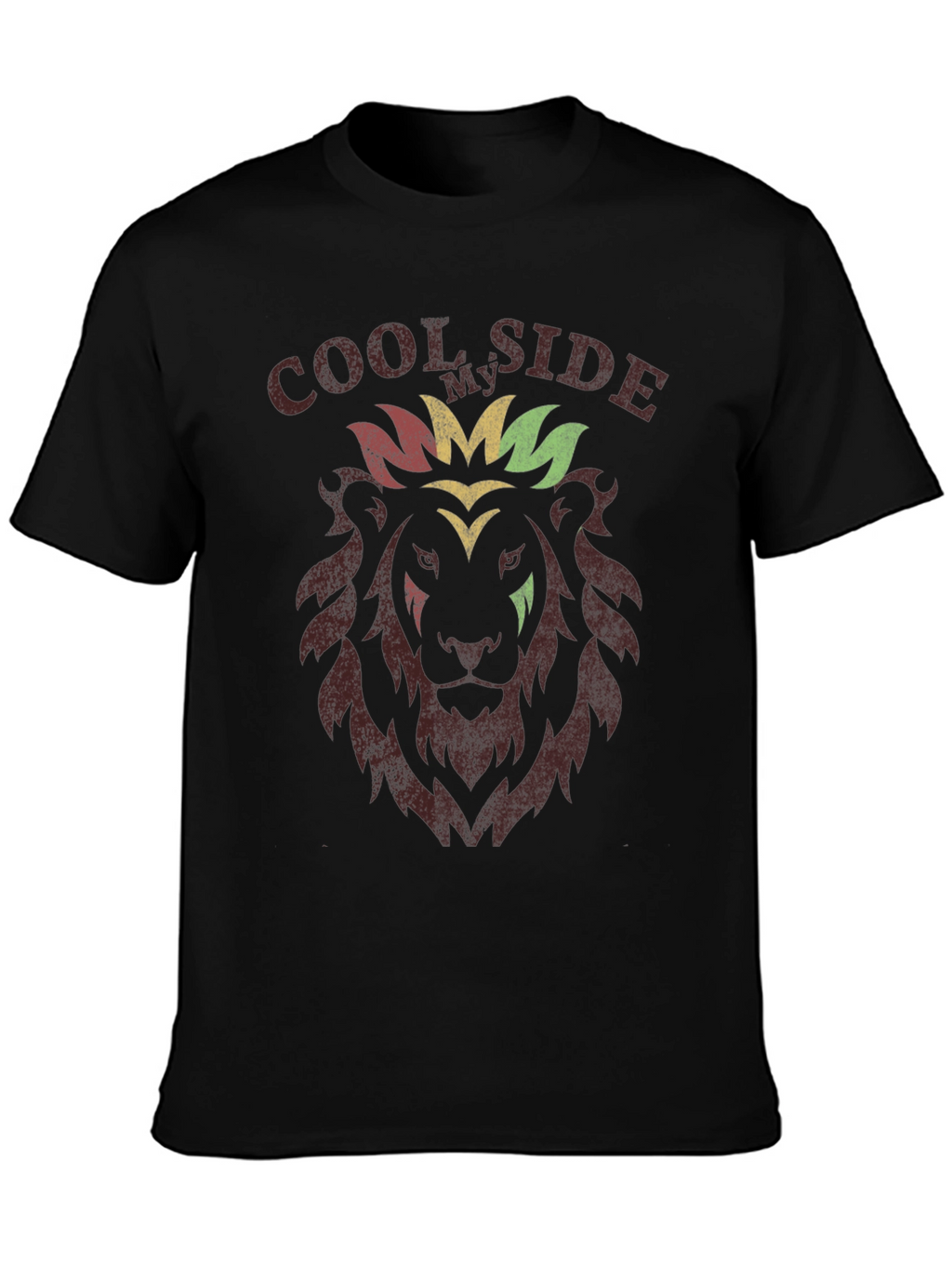 Cool Side Lion Graphic Tee - Reggae Inspired T-Shirt