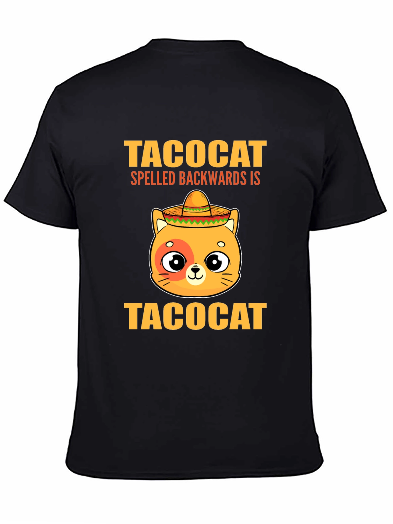 Taco Cat T-Shirt - Spelled Backwards is TacoCat! Funny Tee