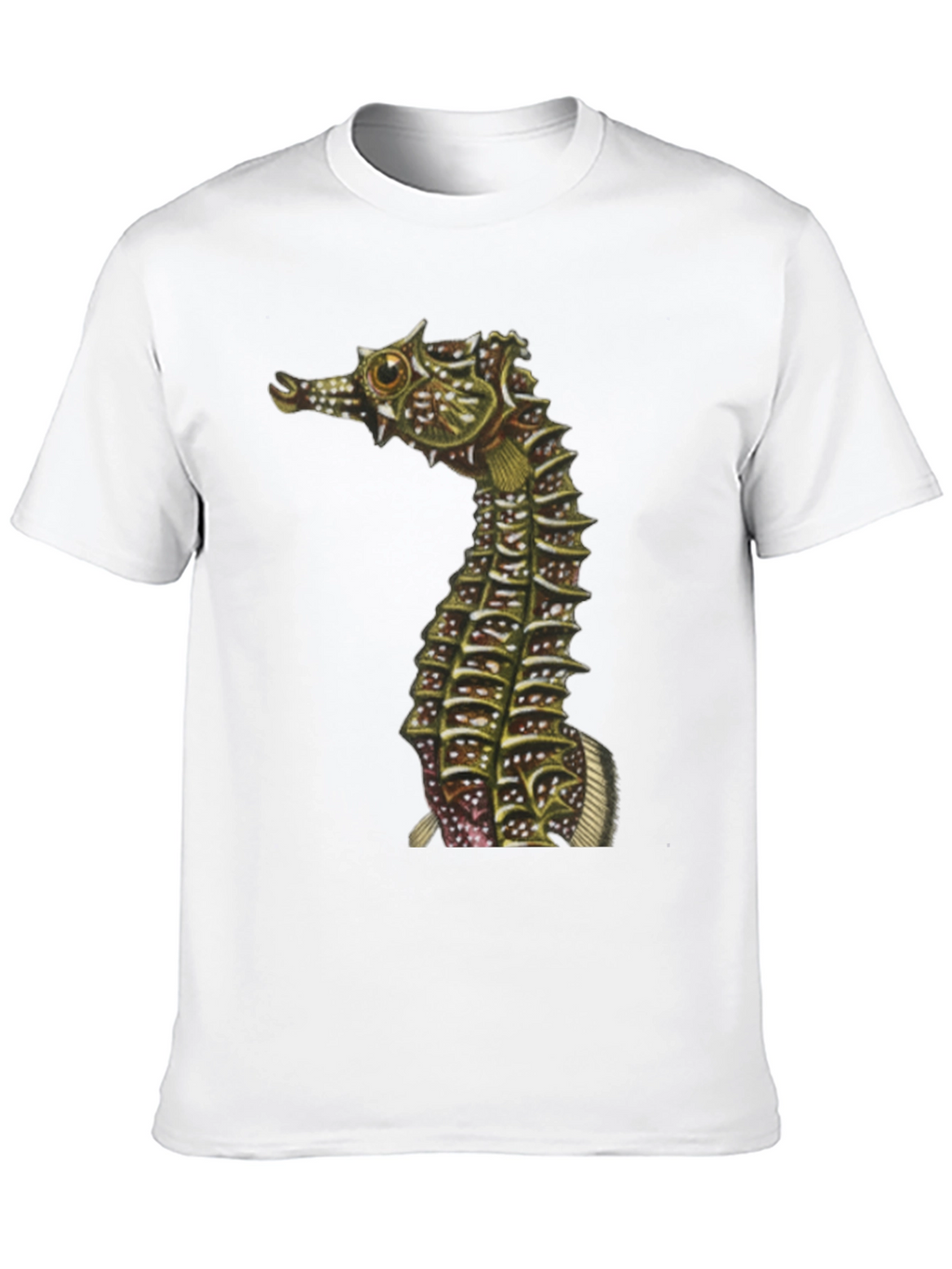 Seahorse Graphic Print Black T-Shirt