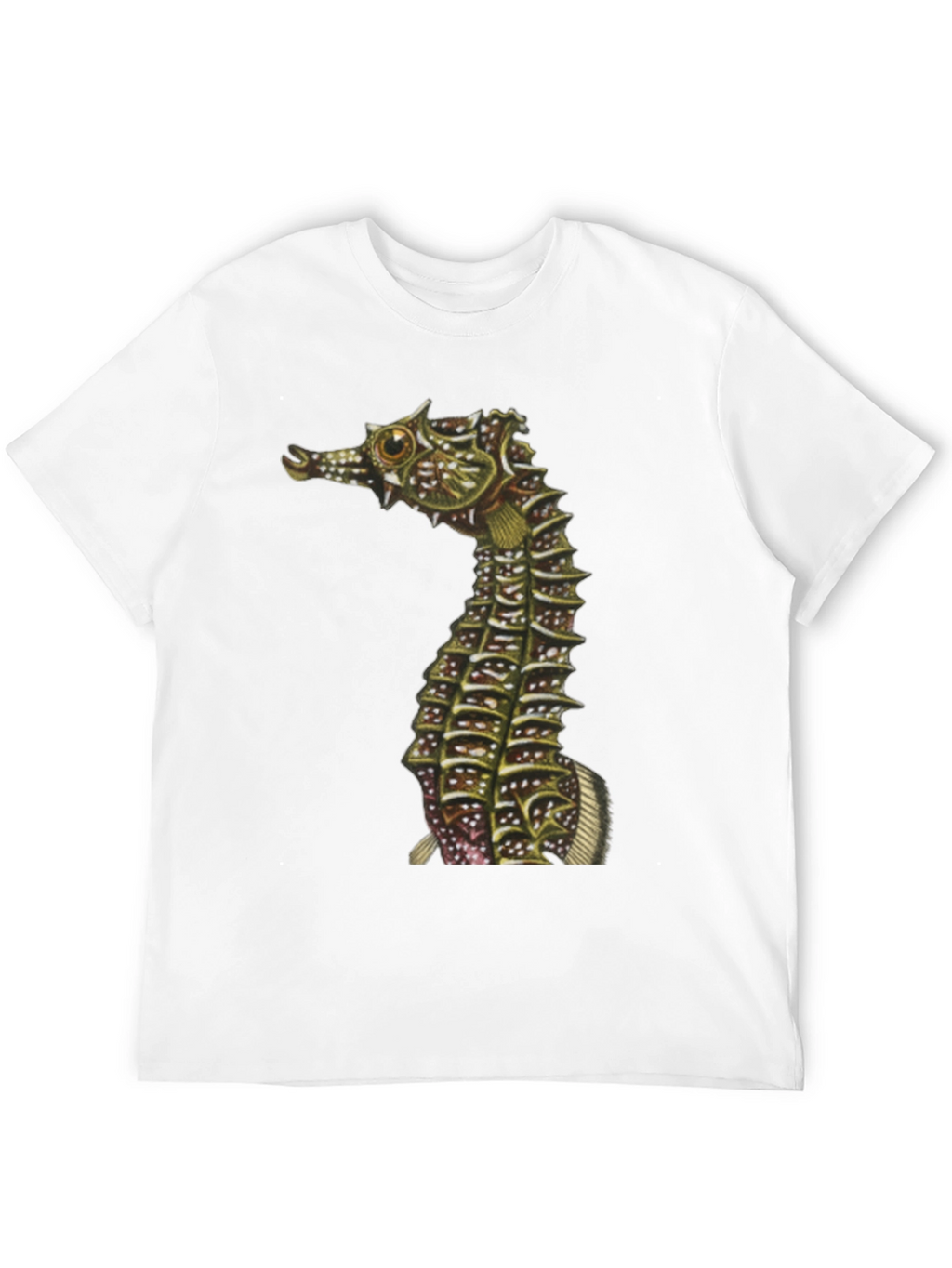 Seahorse Graphic Print Black T-Shirt
