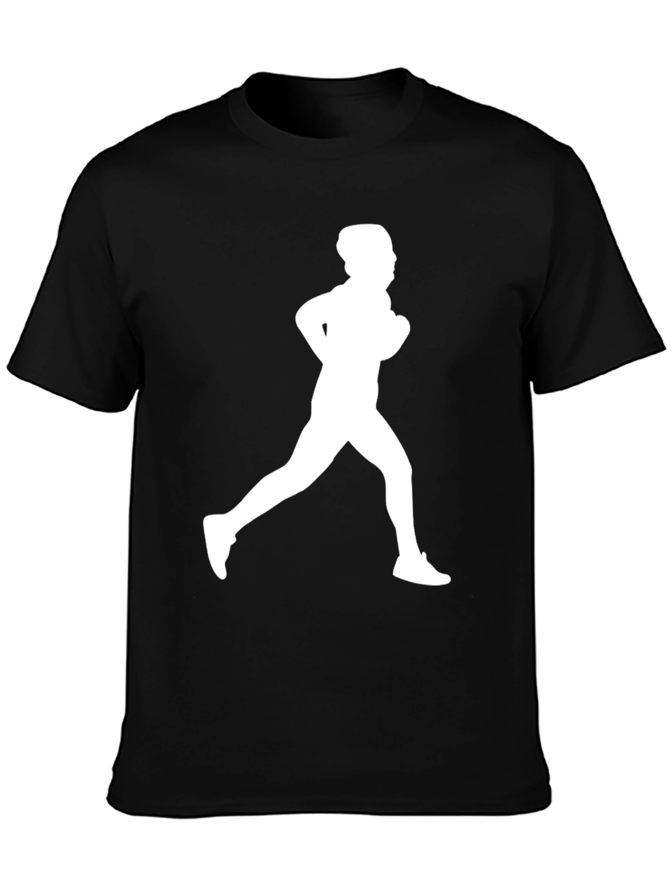 Running Man Graphic Tee - Black