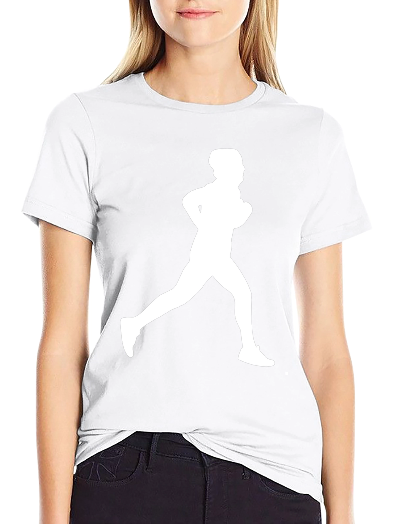 Running Man Graphic Tee - Black