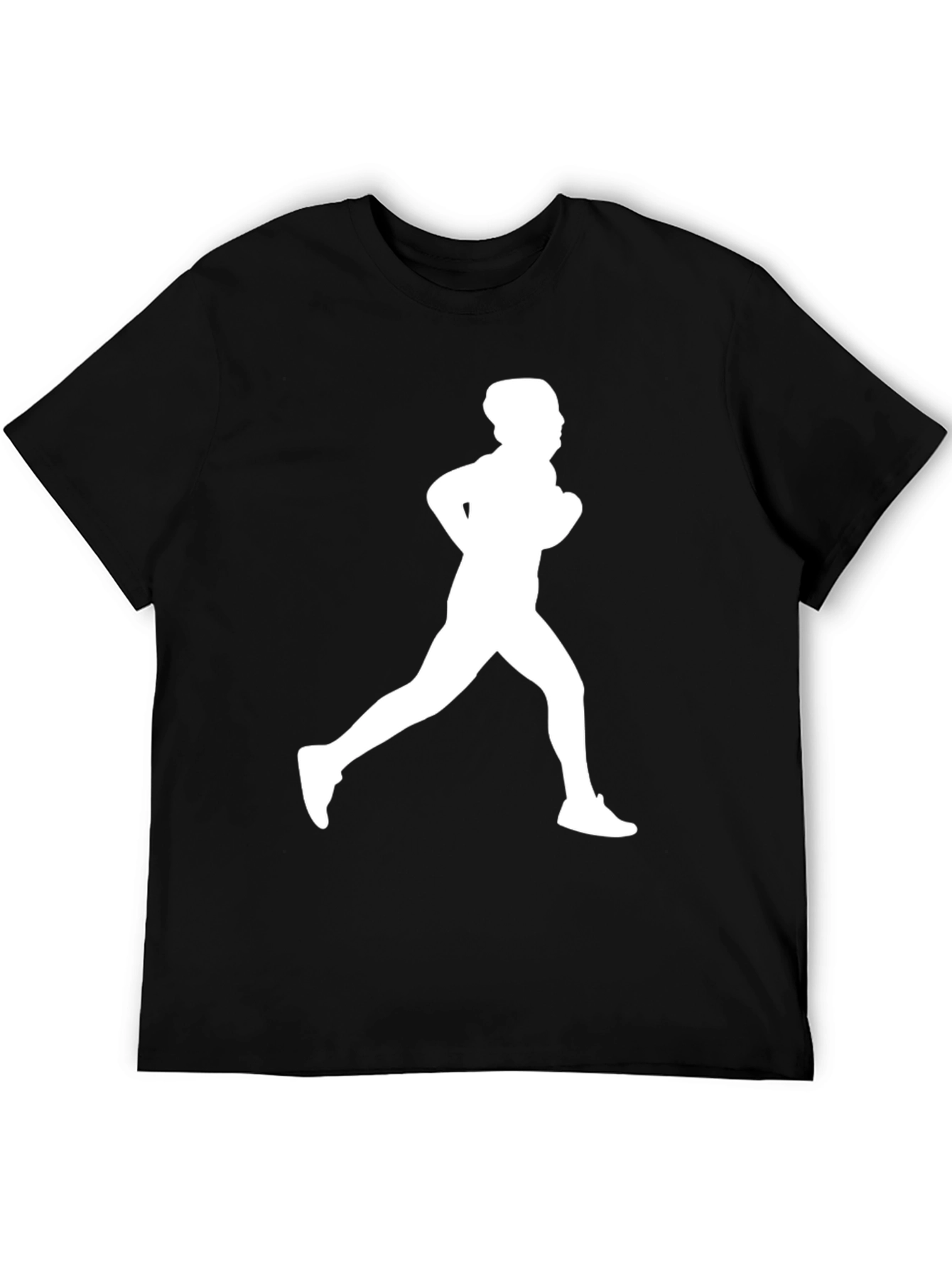 Running Man Graphic Tee - Black