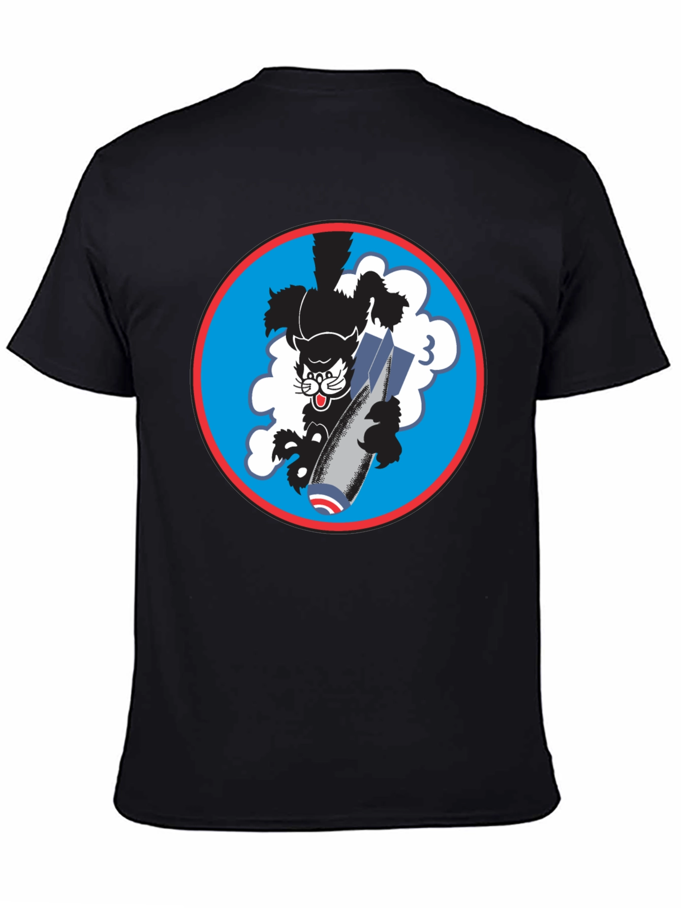 Vintage Black Cat Bombing Run Graphic T-Shirt