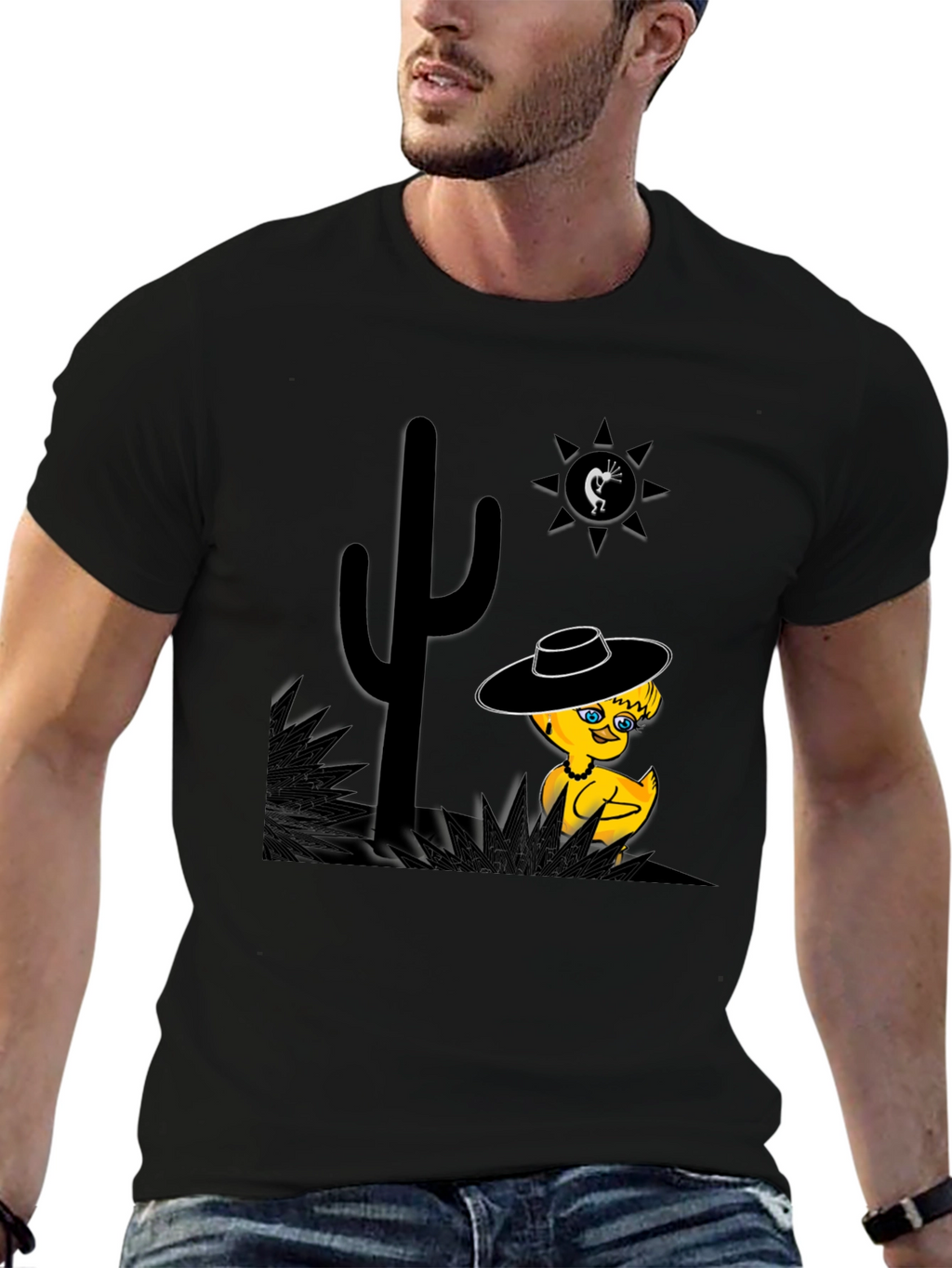 Desert Duck T-Shirt - Whimsical Western Tee