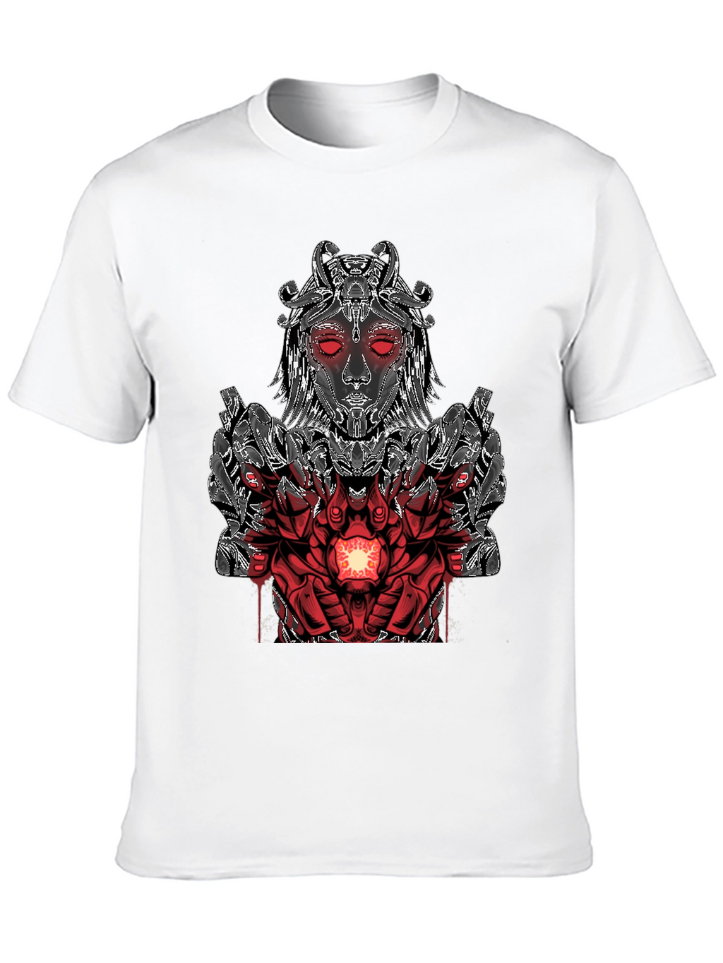 Cyberpunk Goddess Graphic Tee - Black