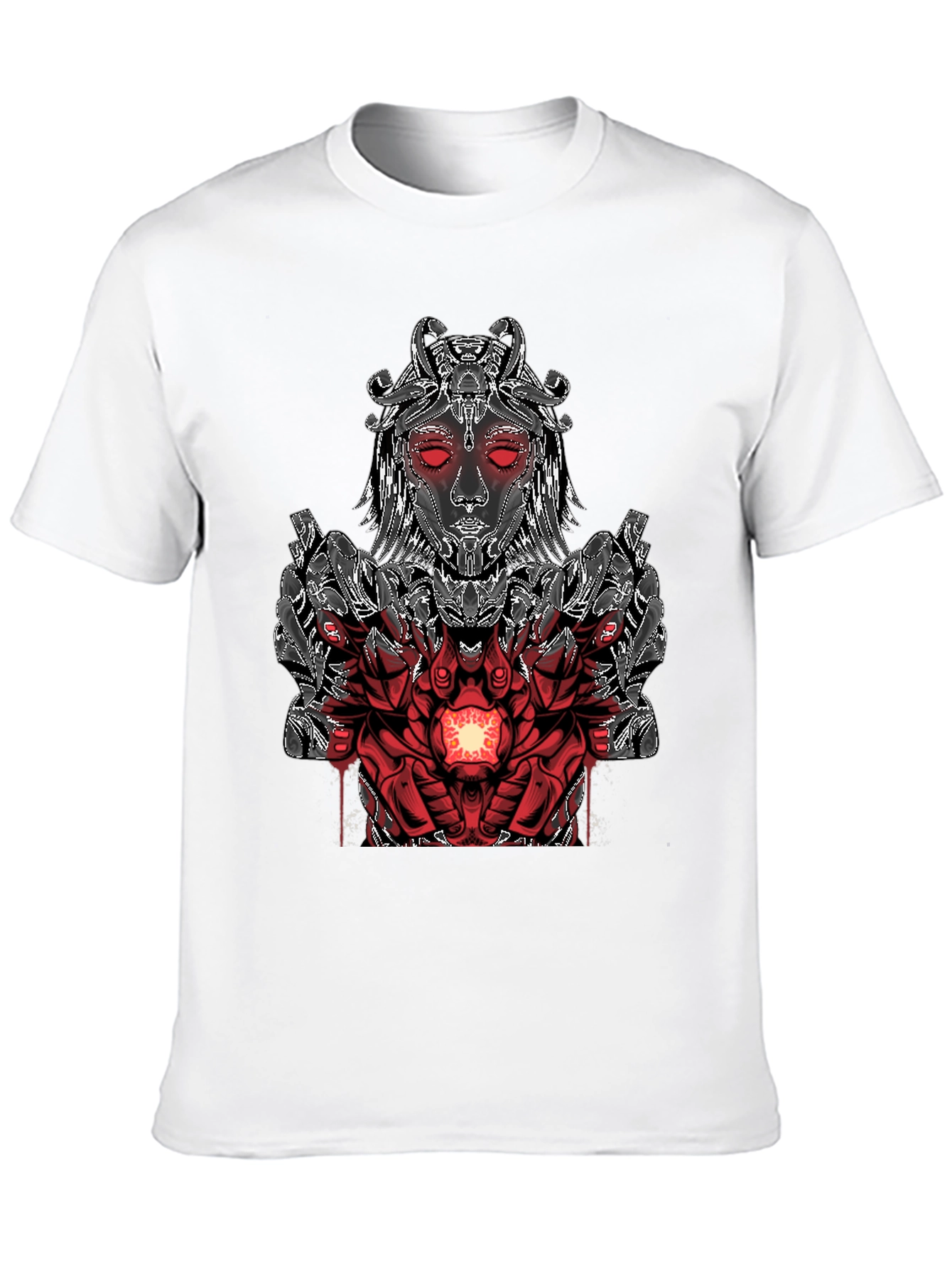 Cyberpunk Goddess Graphic Tee - Black