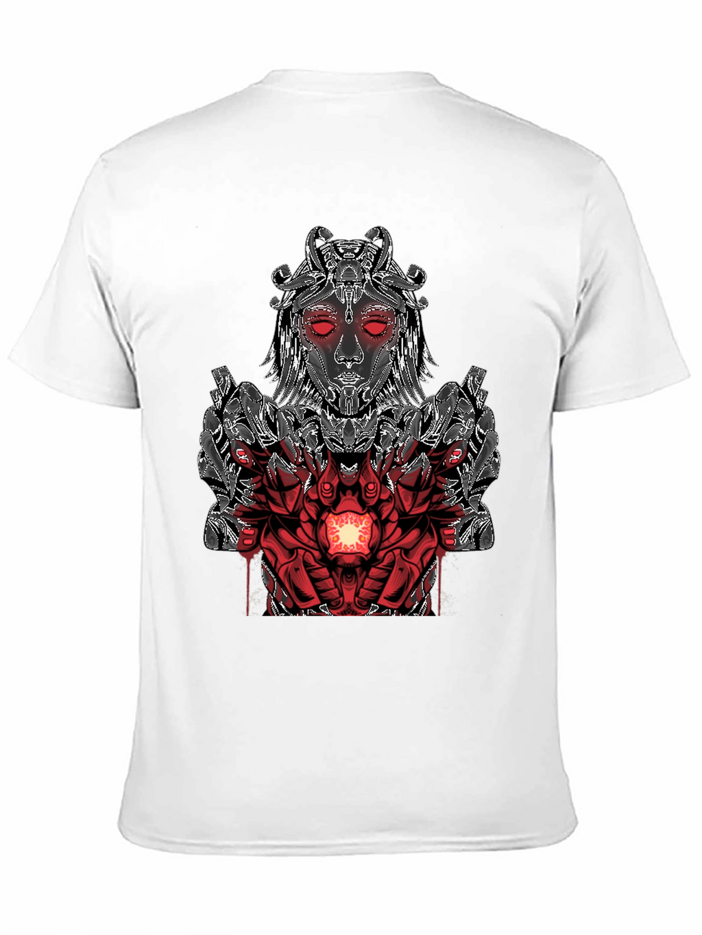 Cyberpunk Goddess Graphic Tee - Black