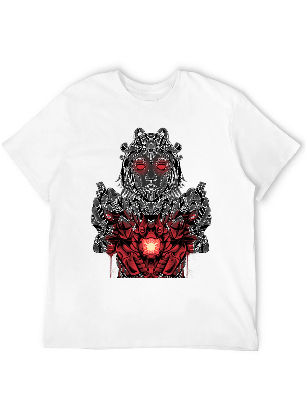 Cyberpunk Goddess Graphic Tee - Black