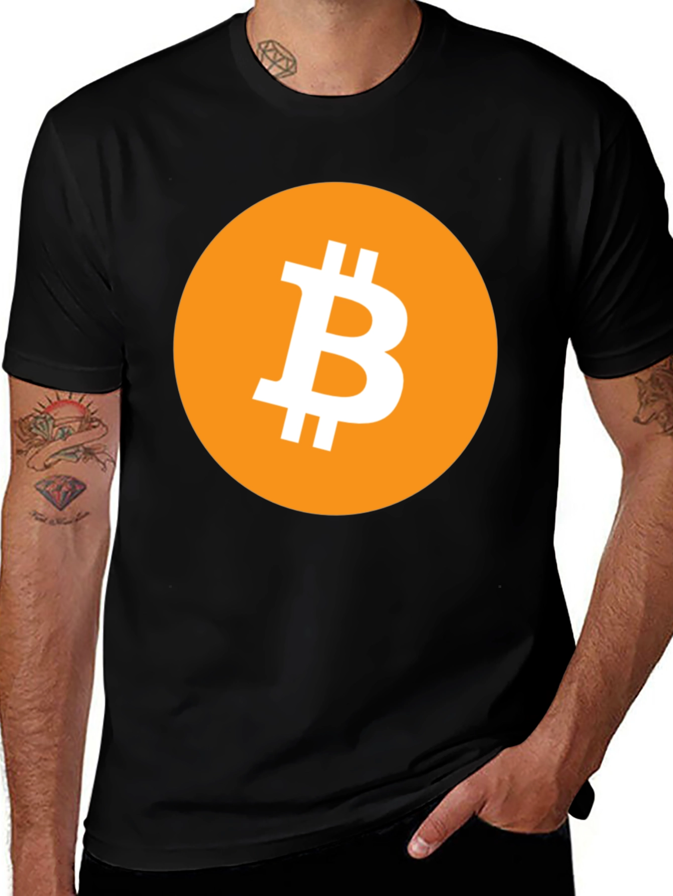 Bitcoin Logo T-Shirt - Black Crypto Tee