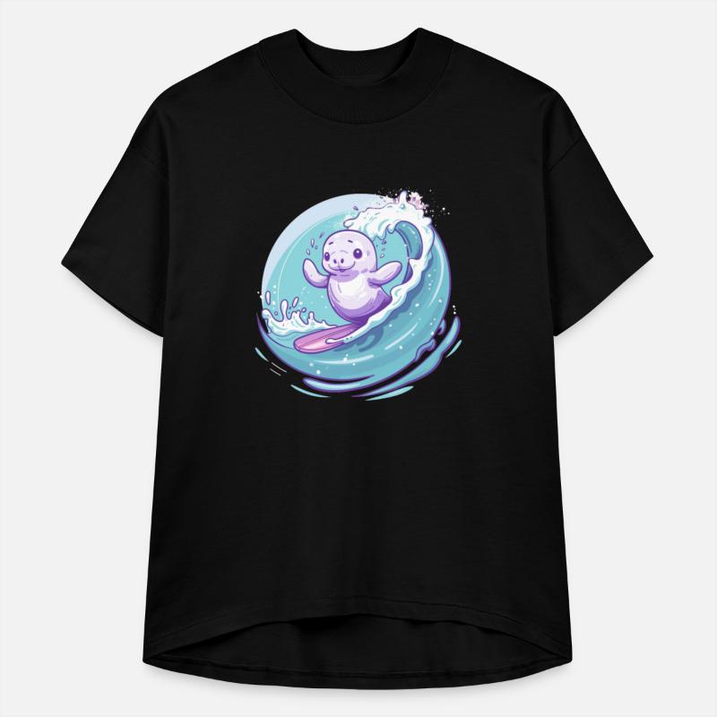 Adorable Manatee Surfing