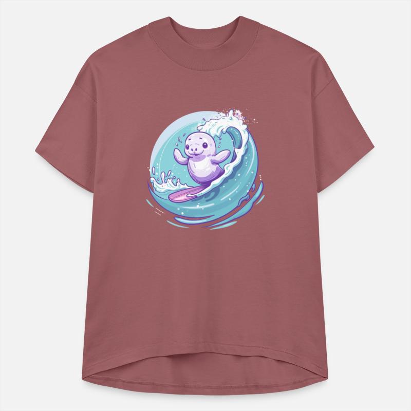 Adorable Manatee Surfing