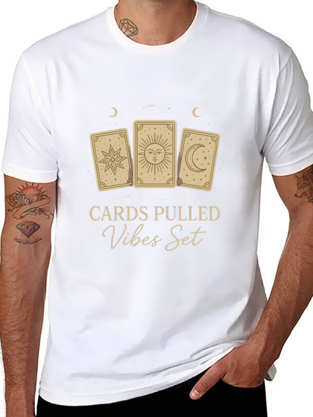 Tarot Cards Pulled Vibes Set Graphic T-Shirt