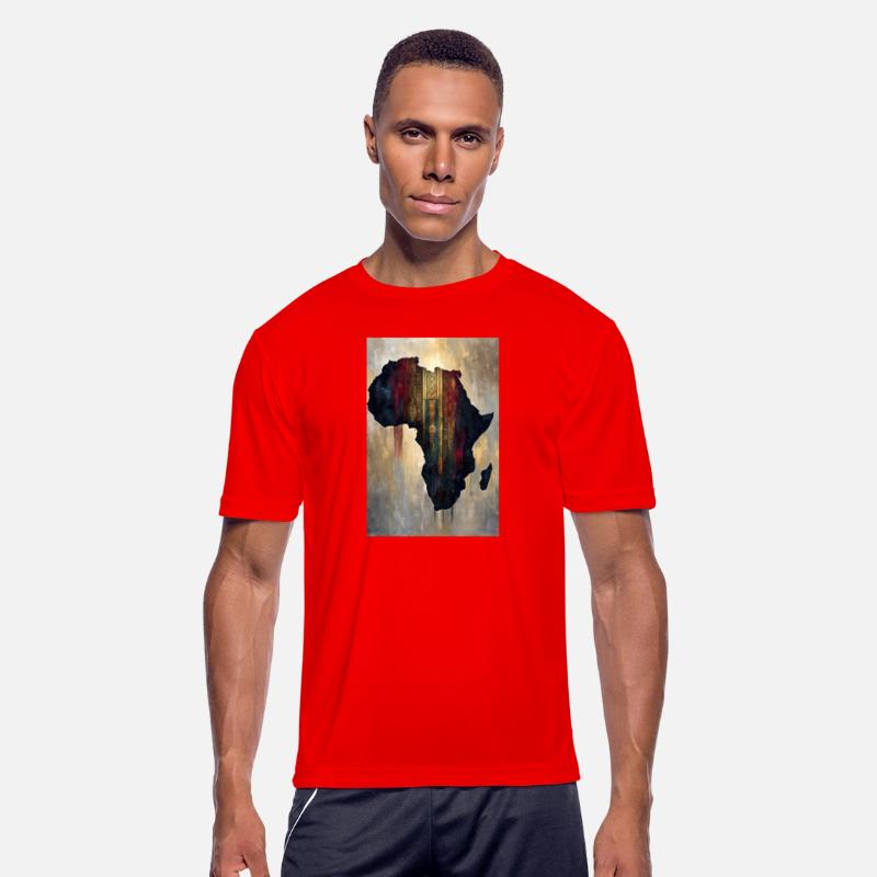 Africa Map Tribal Art Print