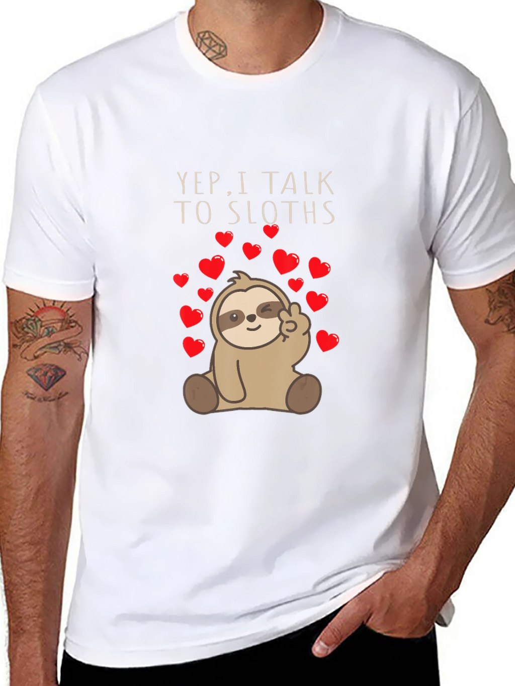 Yep I Talk To Sloths Graphic Tee