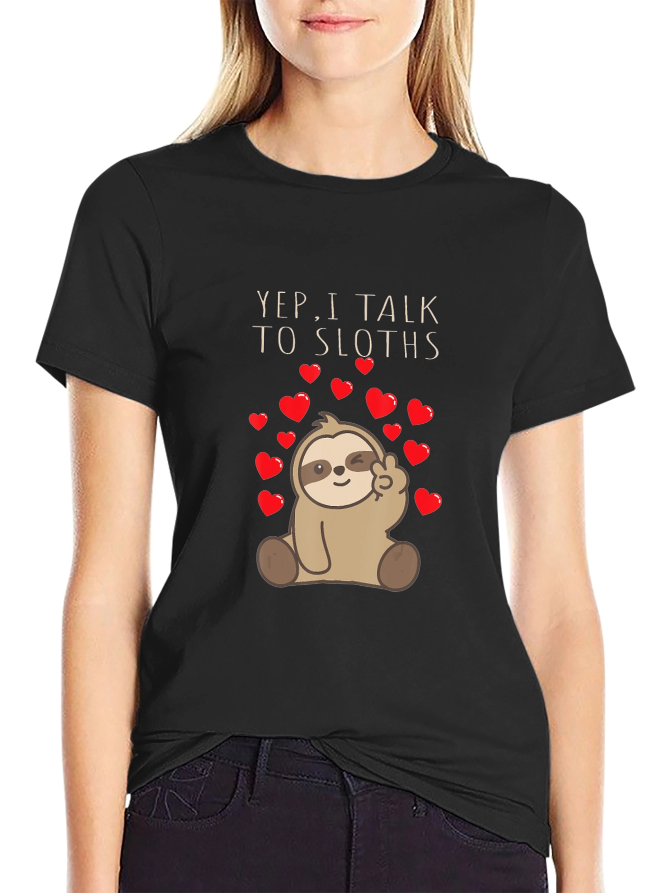 Yep I Talk To Sloths Graphic Tee
