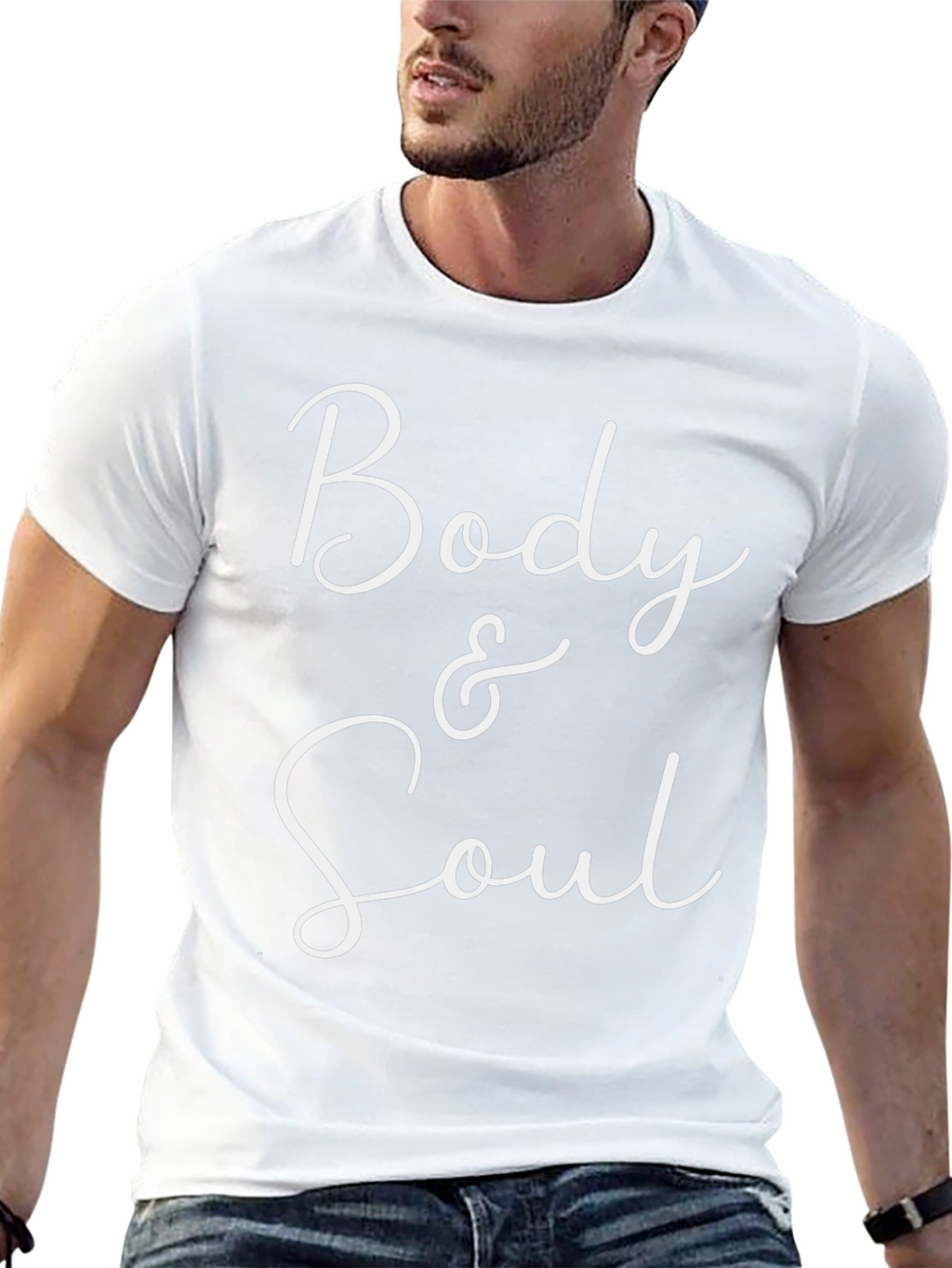 Body & Soul Graphic Tee - Stylish Cotton Blend