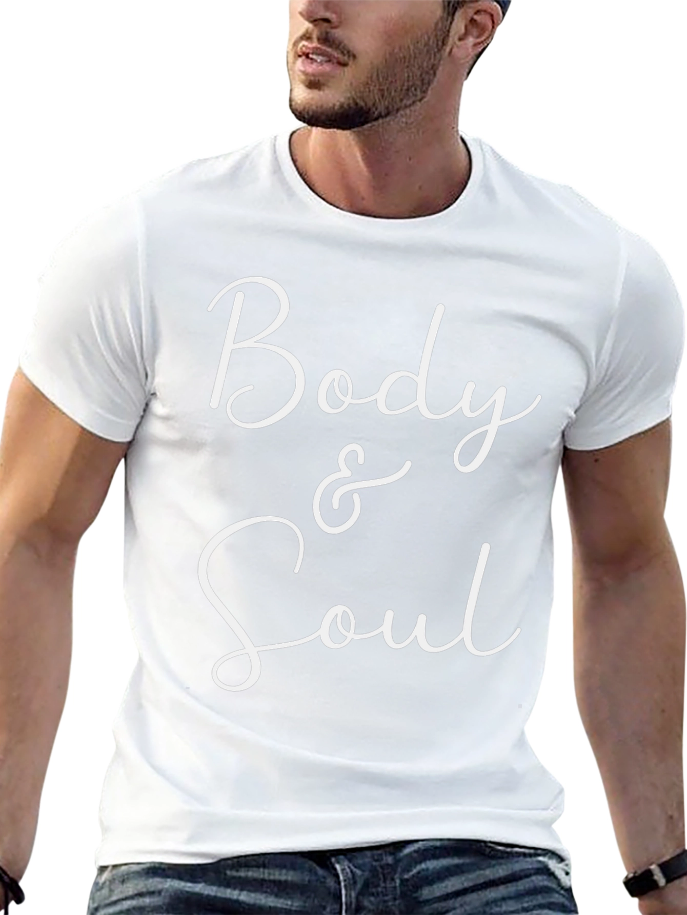 Body & Soul Graphic Tee - Stylish Cotton Blend