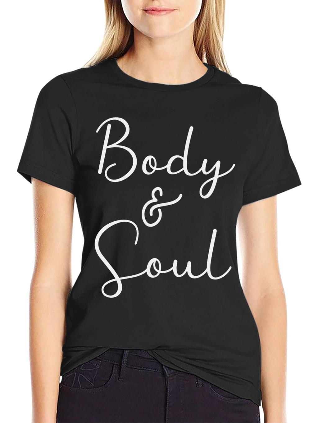 Body & Soul Graphic Tee - Stylish Cotton Blend