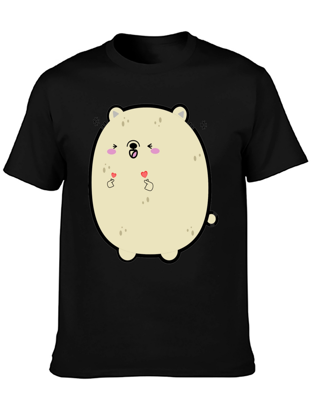 Kawaii Bear Graphic Tee - Cute Cartoon T-Shirt