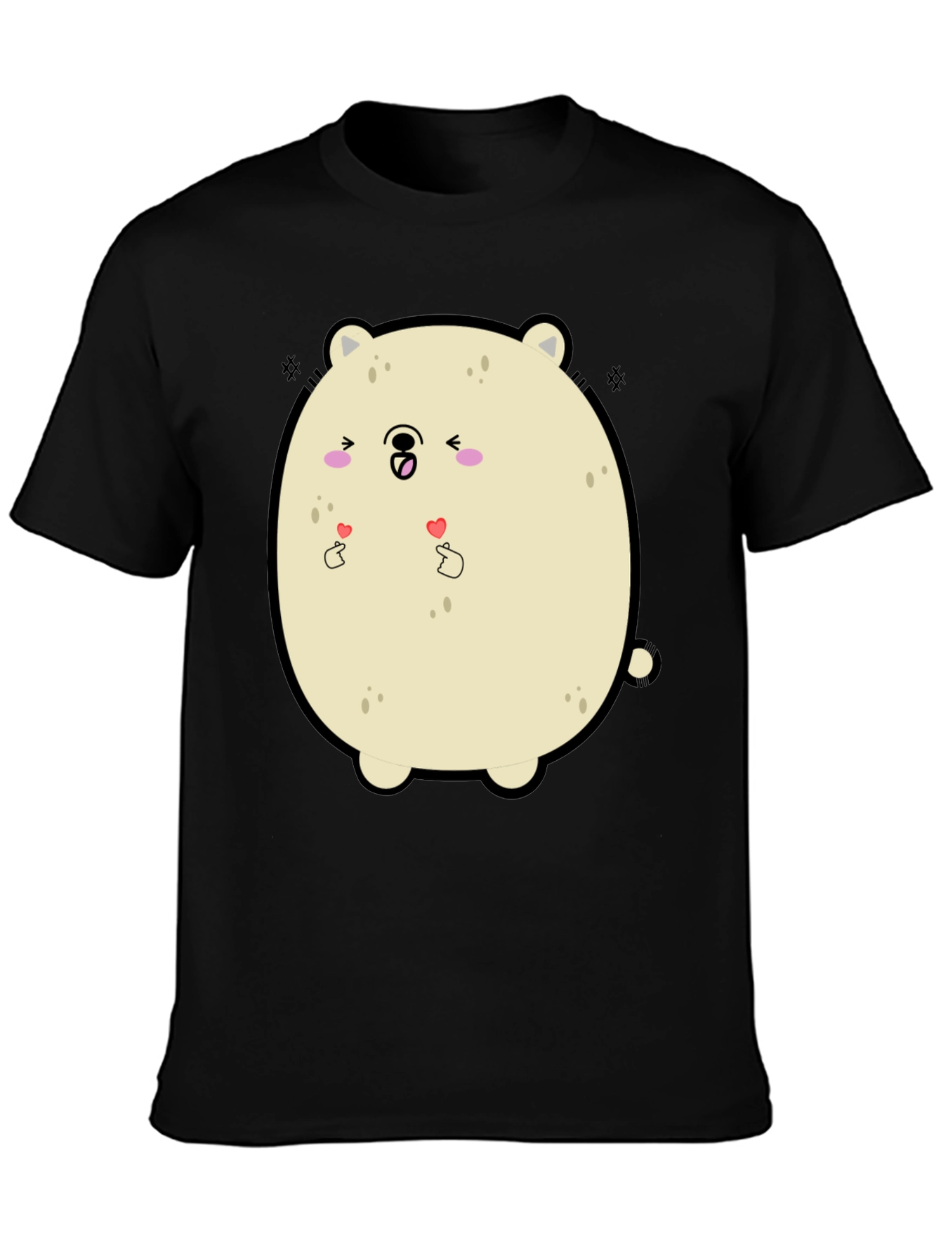 Kawaii Bear Graphic Tee - Cute Cartoon T-Shirt