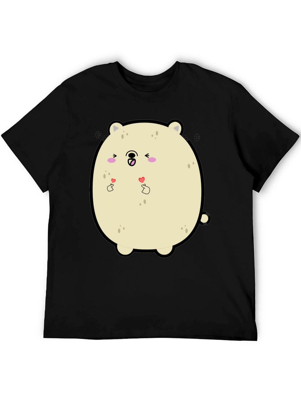 Kawaii Bear Graphic Tee - Cute Cartoon T-Shirt