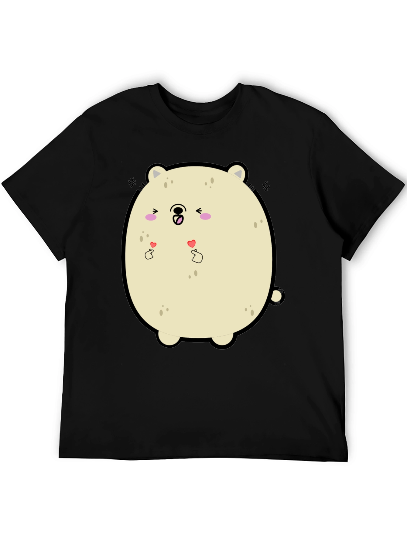 Kawaii Bear Graphic Tee - Cute Cartoon T-Shirt