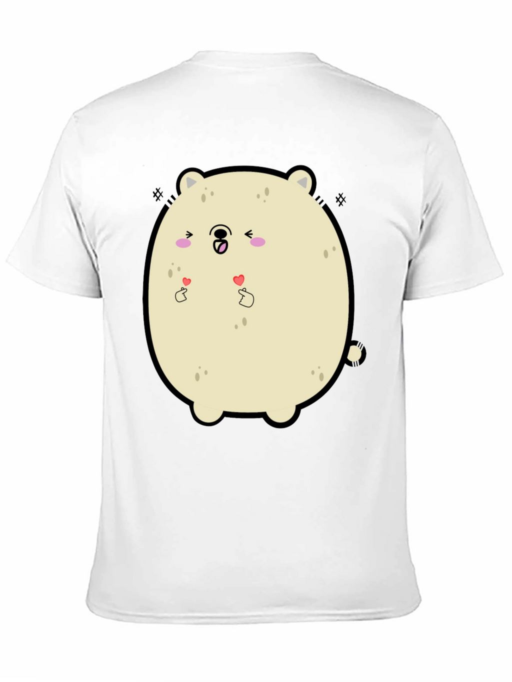 Kawaii Bear Graphic Tee - Cute Cartoon T-Shirt