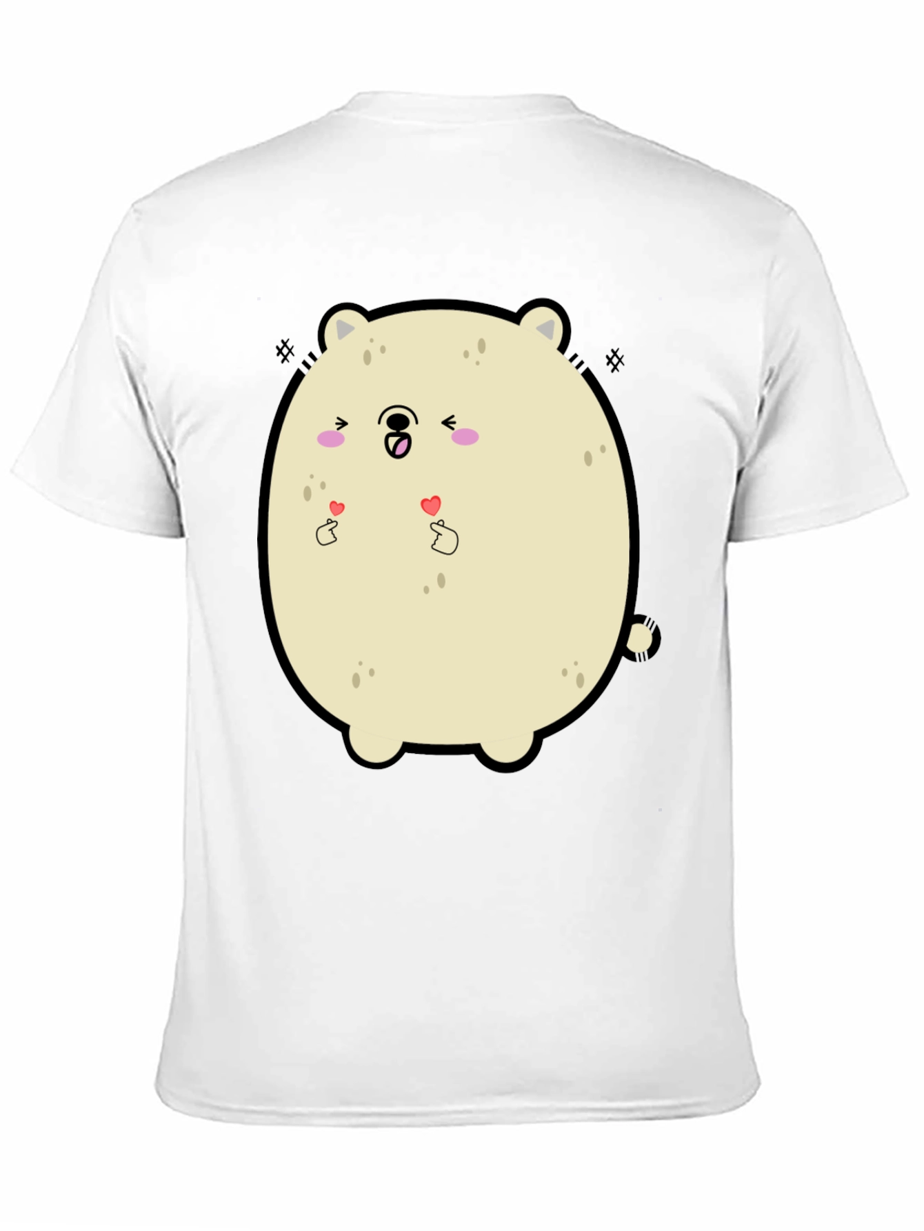 Kawaii Bear Graphic Tee - Cute Cartoon T-Shirt
