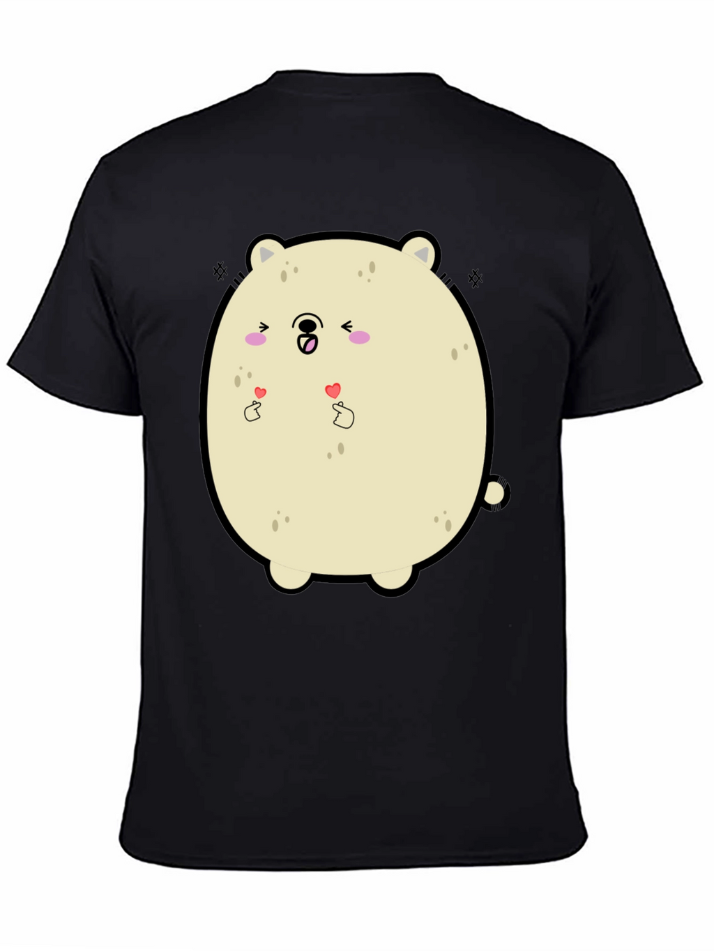 Kawaii Bear Graphic Tee - Cute Cartoon T-Shirt