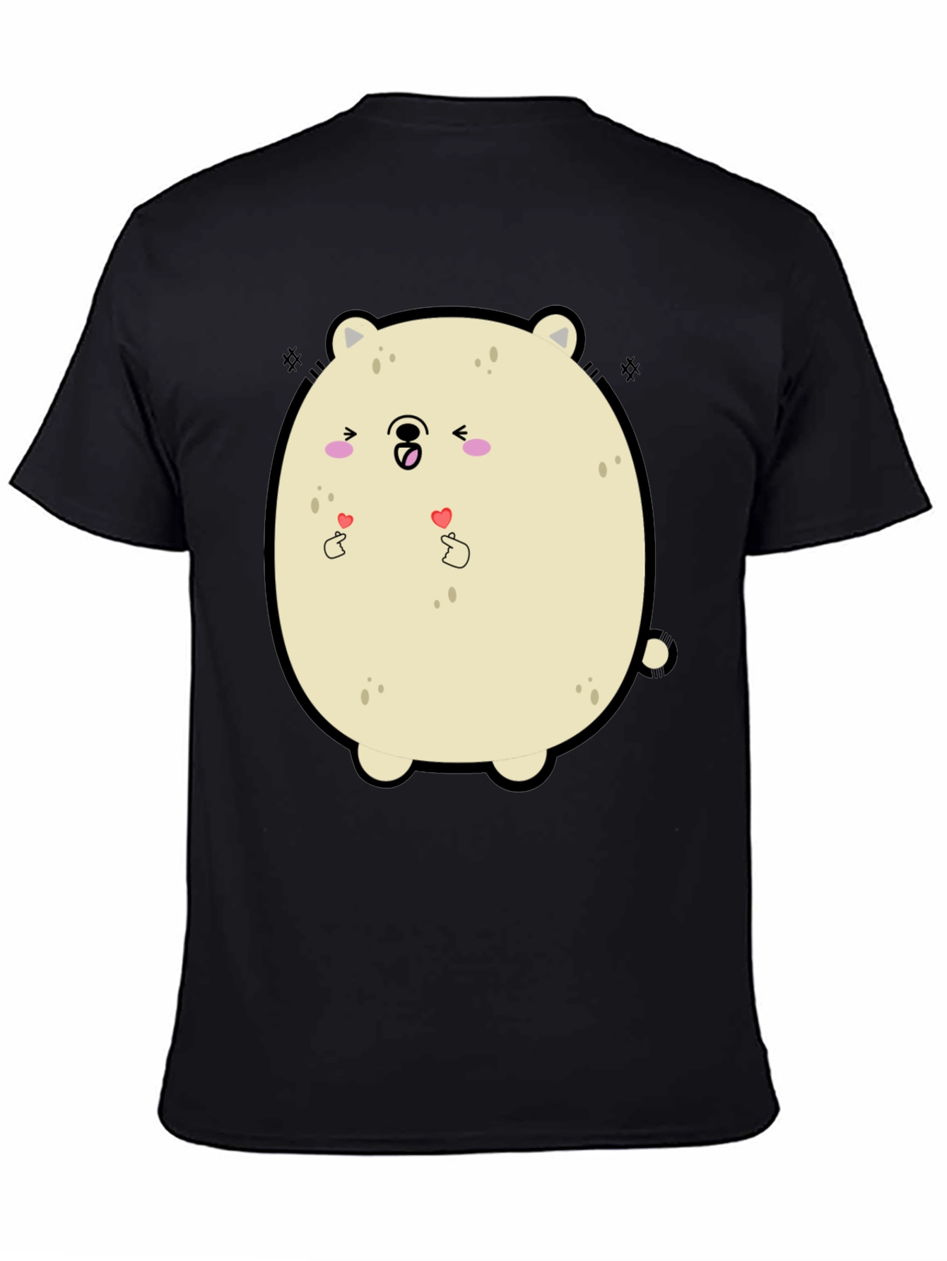 Kawaii Bear Graphic Tee - Cute Cartoon T-Shirt