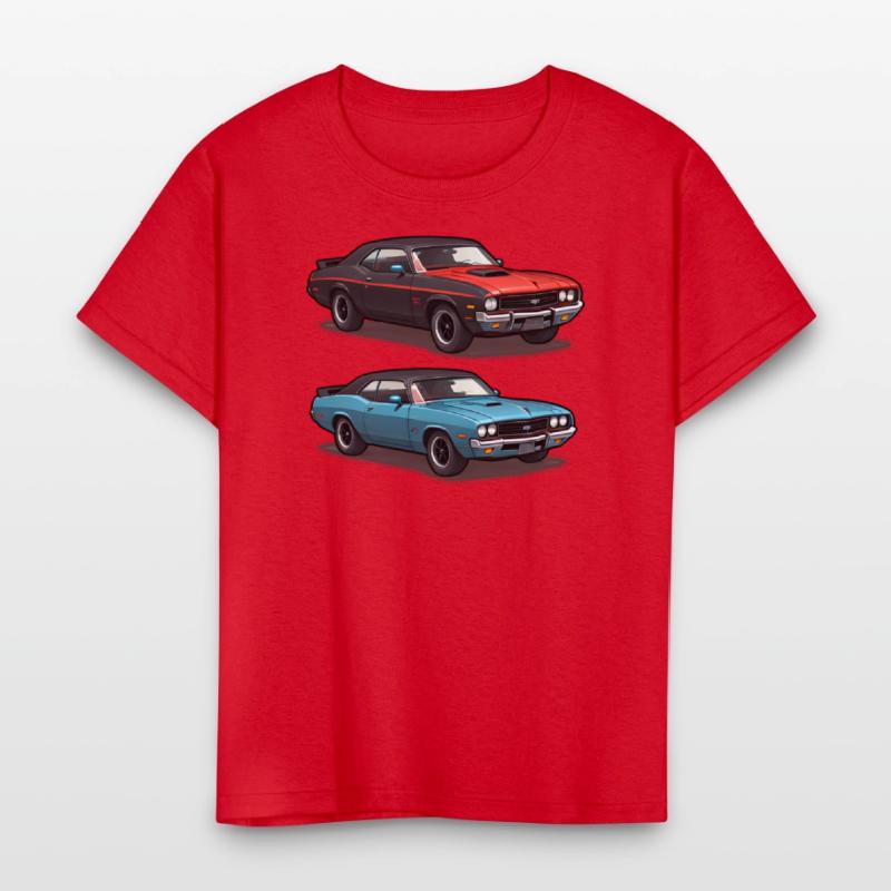 AI Old School 1970s Style Cars