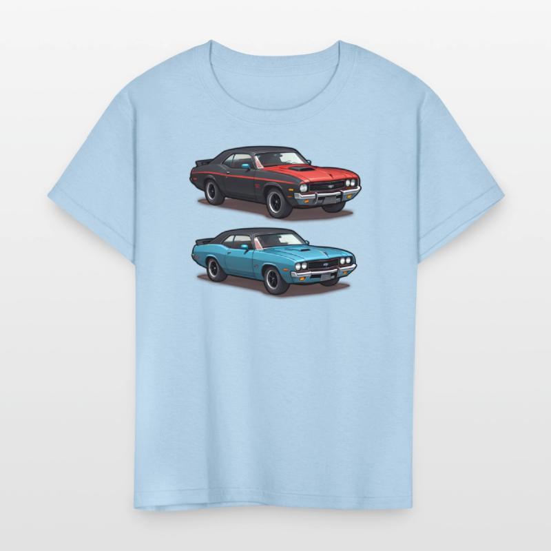 AI Old School 1970s Style Cars