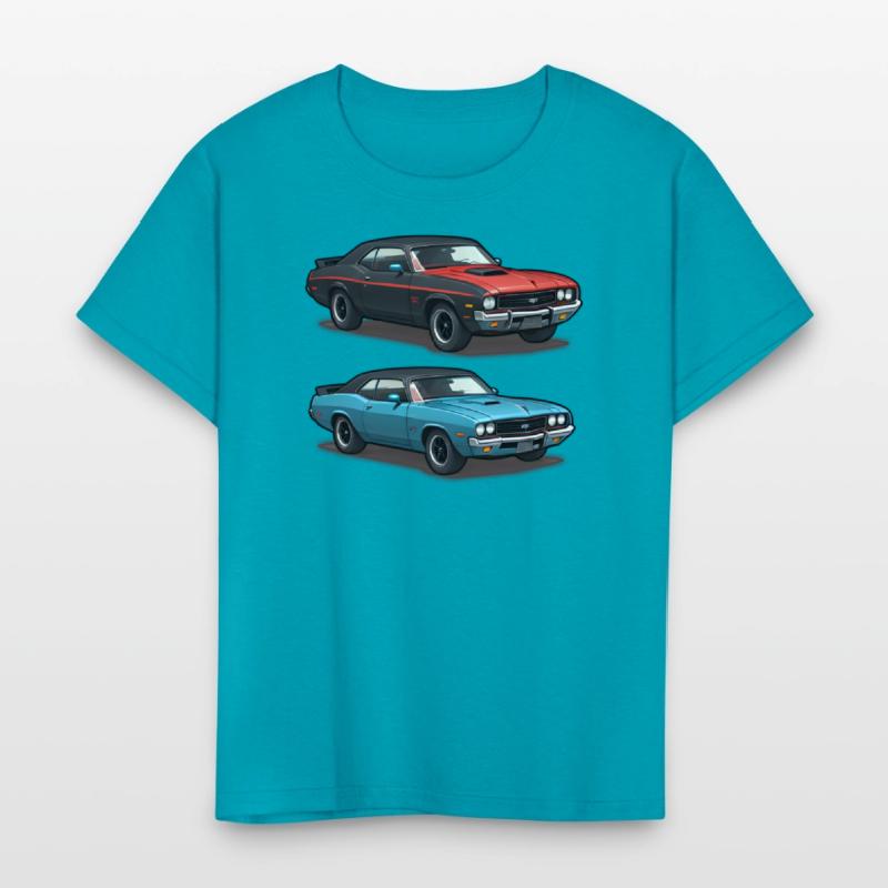 AI Old School 1970s Style Cars