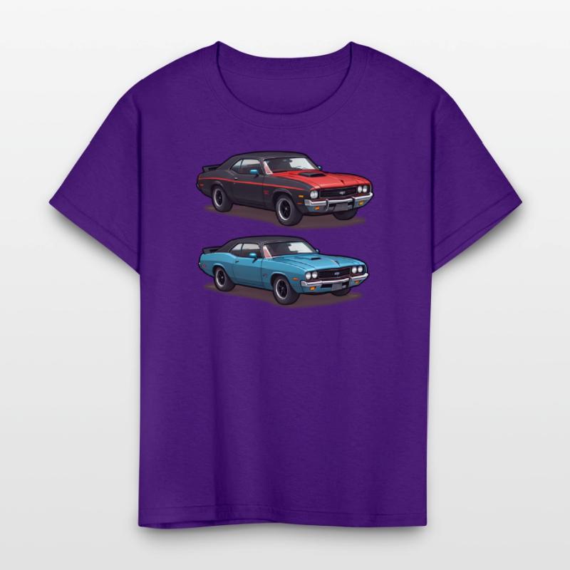 AI Old School 1970s Style Cars