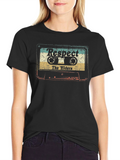 Respect The Elders Cassette Tape Graphic T-Shirt