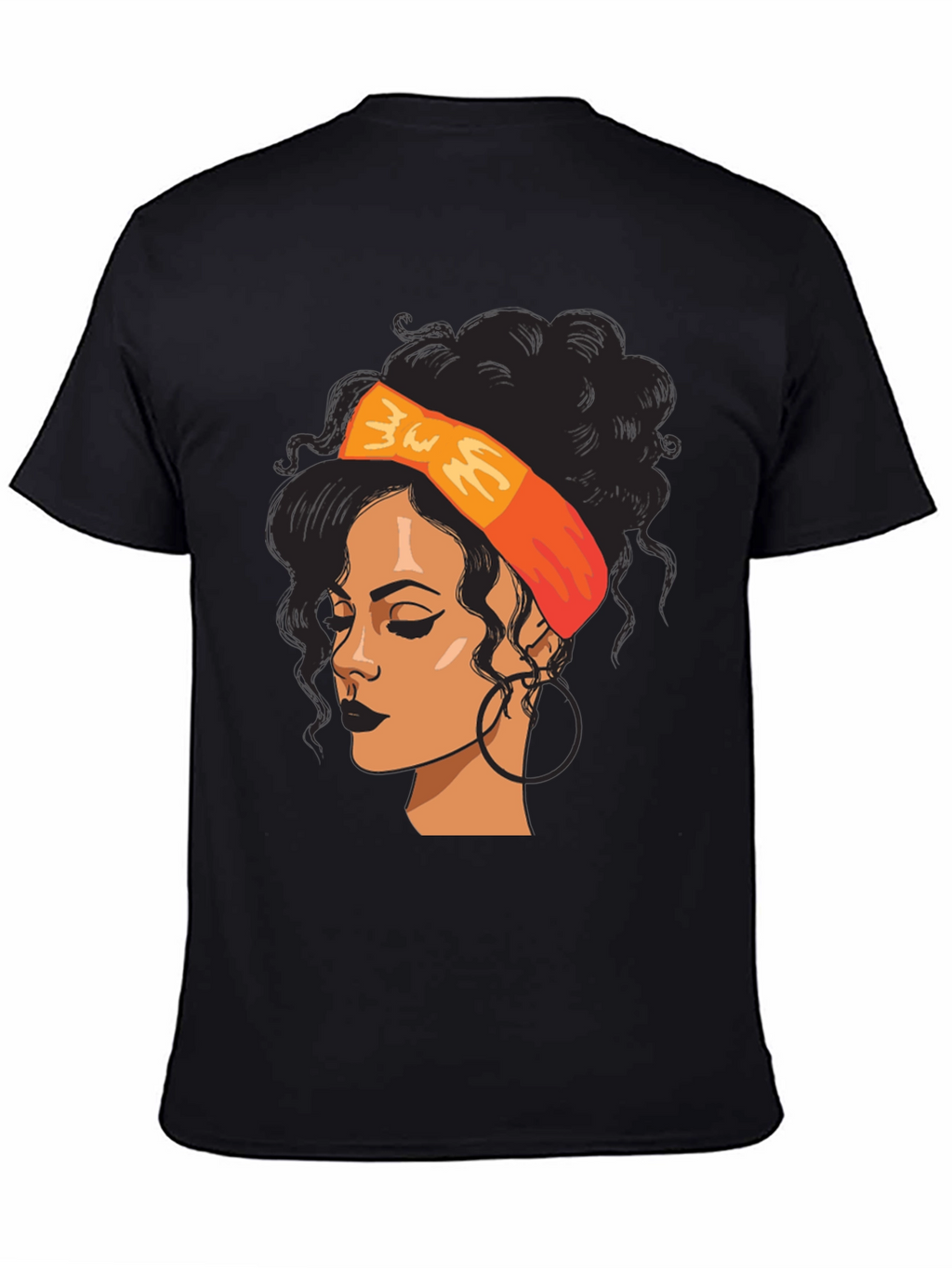 Black Woman Graphic Tee - Afro Hair T-Shirt