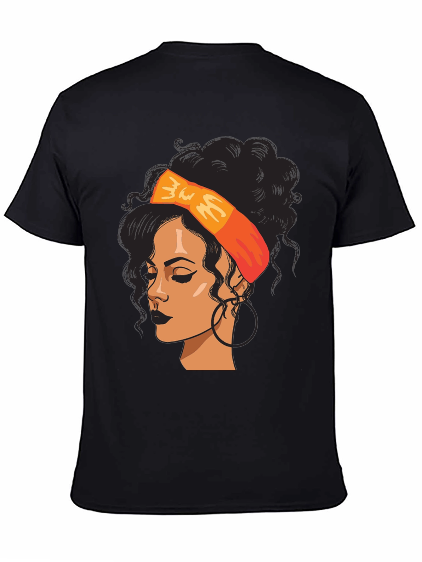 Black Woman Graphic Tee - Afro Hair T-Shirt