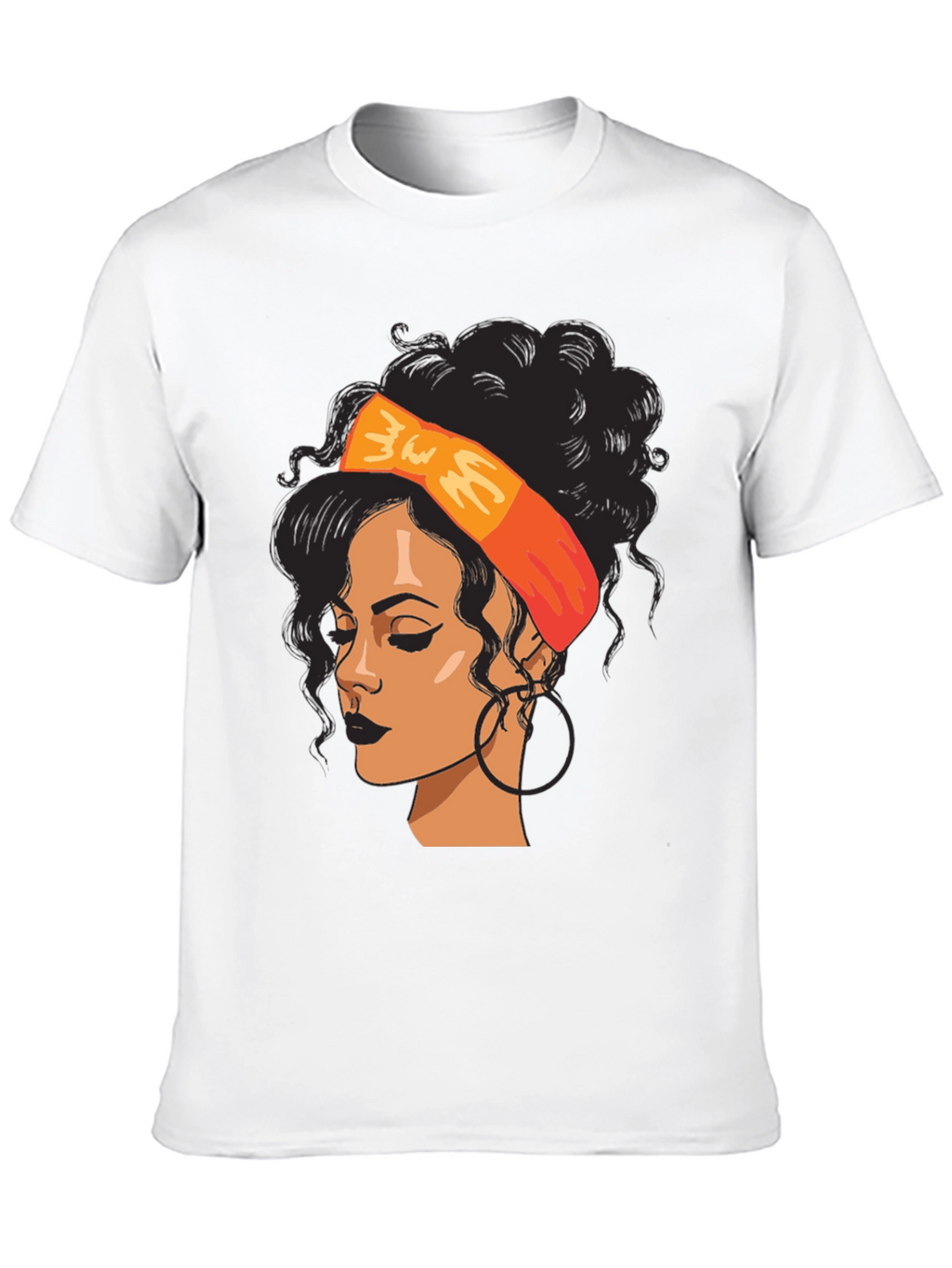 Black Woman Graphic Tee - Afro Hair T-Shirt