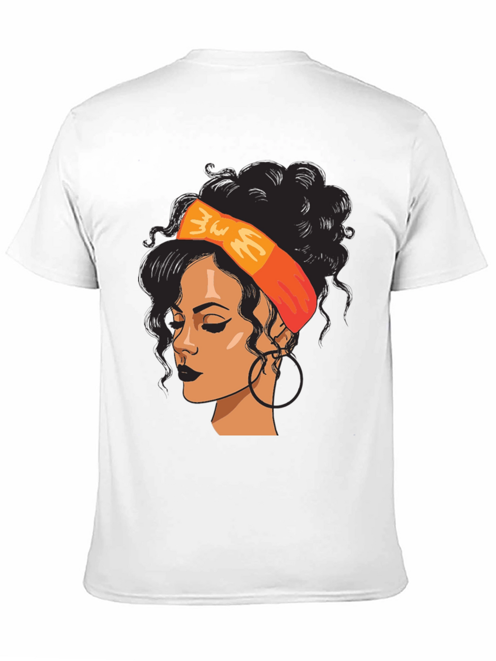 Black Woman Graphic Tee - Afro Hair T-Shirt