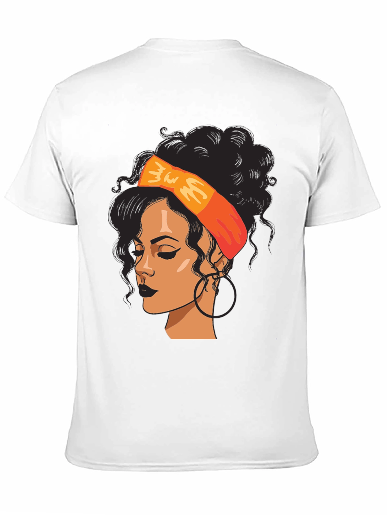 Black Woman Graphic Tee - Afro Hair T-Shirt