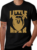 Little Bear Graphic Tee - Black Cotton Blend