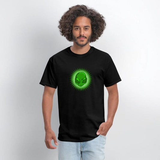Alien In Bursting Star T-Shirt Extraterrestrial